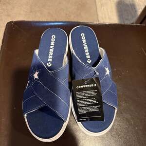 Converse One Star Suede Slip-On Sandals in Mustard Yellow